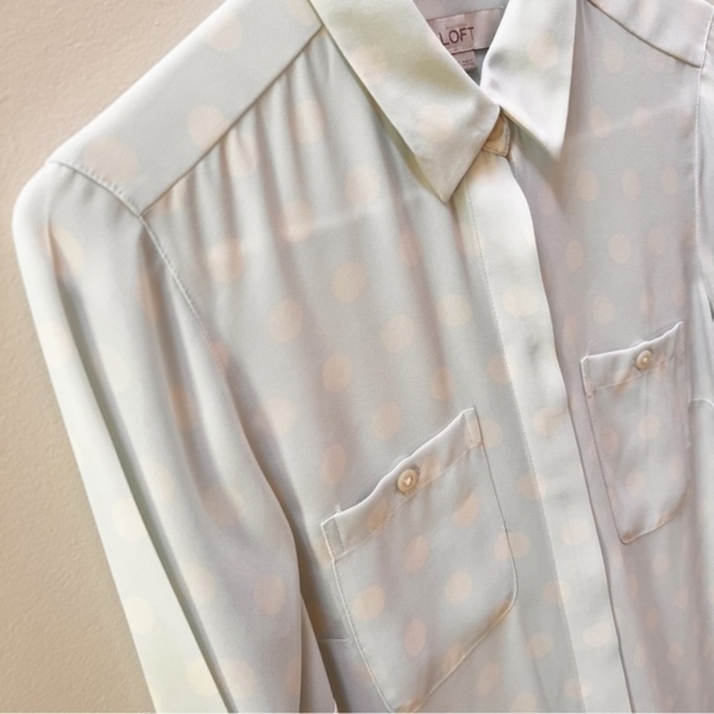 Loft Polka‎ Dot Blouse - Picture 3 of 8
